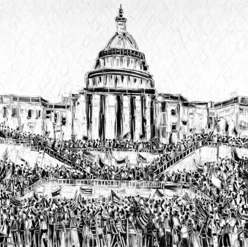 Capitol Take Over de Joachim McMillan, Pintura a la venta en Singulart