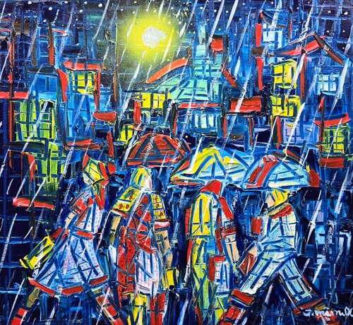 Midnight Stroll di Joachim McMillan, Pittura in vendita su Singulart