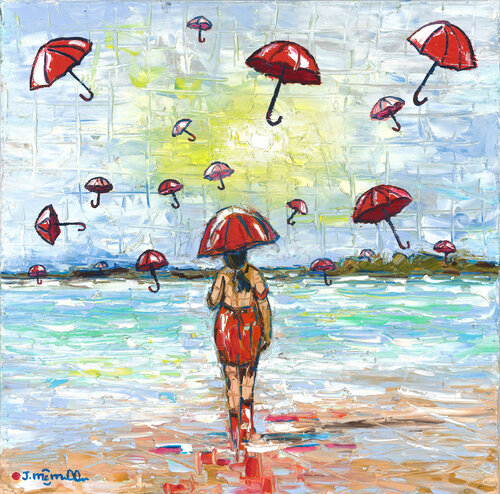 Umbrella Reign van Joachim McMillan, Schilderij te koop op Singulart
