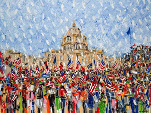 Snowflakes par Joachim McMillan, Peinture en vente sur Singulart