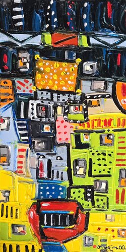 Too Many Faces van Joachim McMillan, Schilderij te koop op Singulart