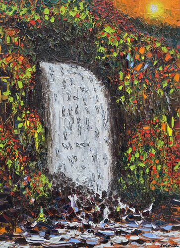 Thunder Falls di Joachim McMillan, Pittura in vendita su Singulart