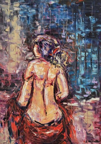 Woman Of The Night van Joachim McMillan, Schilderij te koop op Singulart