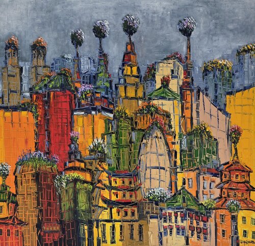 The City That Flowers von Joachim McMillan, Malerei kaufen auf Singulart