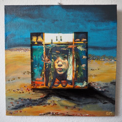 Monotypie - Under water by Gabriele Müller, Other Media for Sale on Singulart