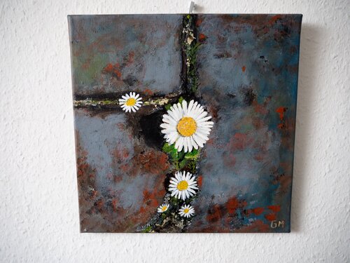 Fünf Gänseblümchen de Gabriele Müller, Pintura a la venta en Singulart