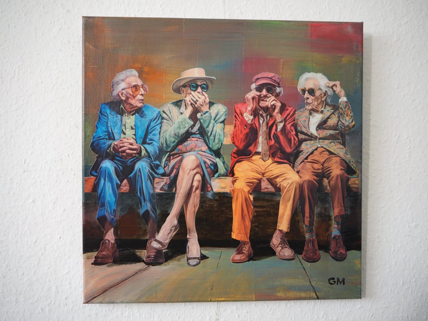 Die Zeit der Freundschaft Gabriele Müller Original painting for sale