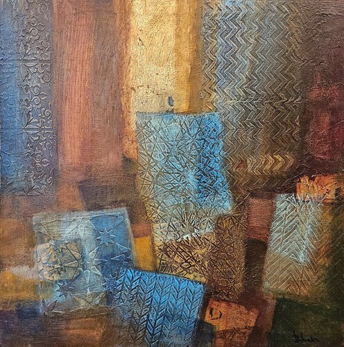 Patched Reality de Kata Szücs, Pintura a la venta en Singulart