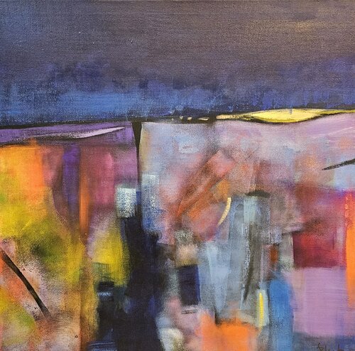 Space Inflection de Kata Szücs, Pintura a la venta en Singulart