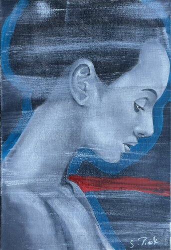 Anatomie de la mélancolie  « Living in oblivion » von Sophie Pirot, Malerei kaufen auf Singulart