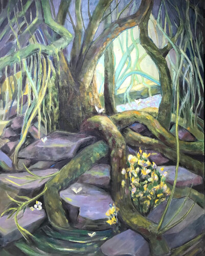 Swallows Wood von Wendy Raphael, Malerei kaufen auf Singulart