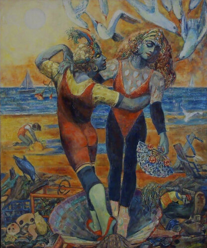 The Tide Line by Wendy Raphael, Painting for Sale on Singulart