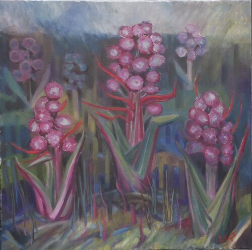 Butterbur van Wendy Raphael, Schilderij te koop op Singulart