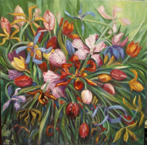 Last bouquet of summer von Wendy Raphael, Malerei kaufen auf Singulart