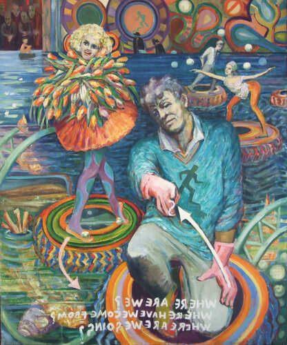 Where are we by Wendy Raphael, Painting for Sale on Singulart