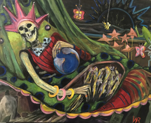 Queen of all she surveys van Wendy Raphael, Schilderij te koop op Singulart