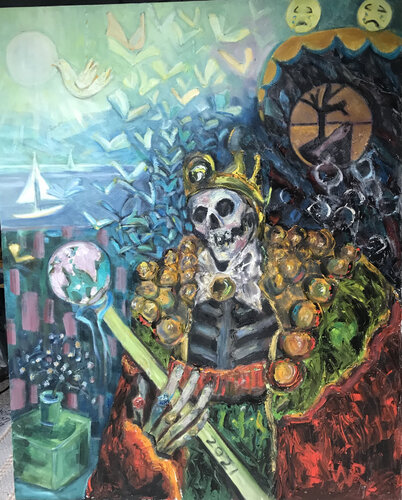 King of all I possess di Wendy Raphael, Pittura in vendita su Singulart