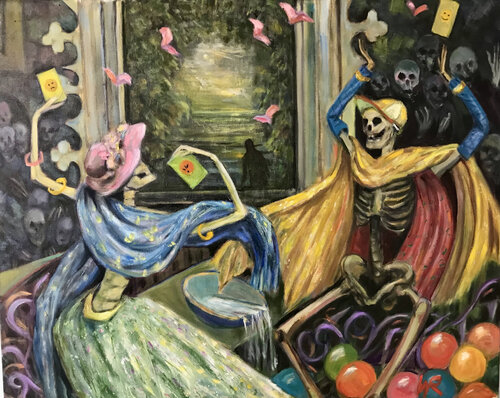Release from the cupboard di Wendy Raphael, Pittura in vendita su Singulart