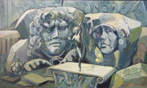 By the road in Turkey van Wendy Raphael, Schilderij te koop op Singulart