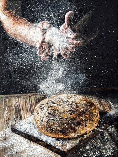 A Baker’s Pride von Irina Kurganskaya, Malerei kaufen auf Singulart