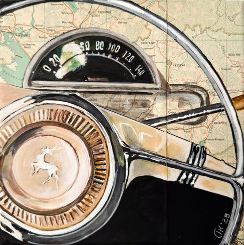 Wheel of Memory di Irina Kurganskaya, Pittura in vendita su Singulart