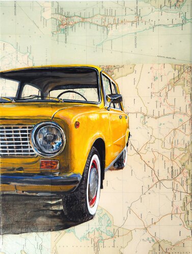 Yellow Compainion di Irina Kurganskaya, Pittura in vendita su Singulart