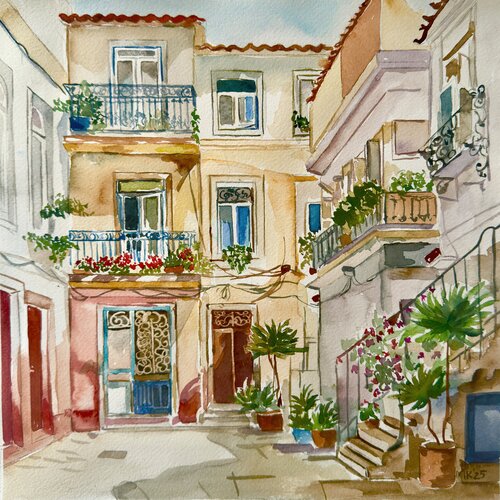 Hidden Corners of Lisbon 7 by Irina Kurganskaya, Painting for Sale on Singulart