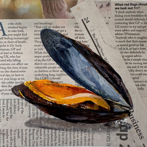 Extra Edition: Mussel Goes Public von Irina Kurganskaya, Malerei kaufen auf Singulart