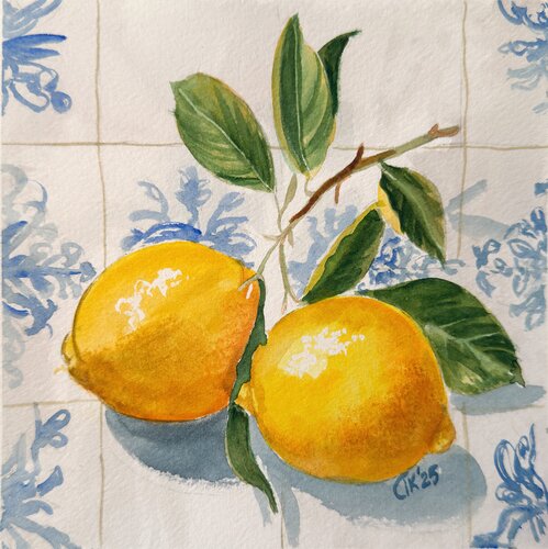 Lemons mini 1 van Irina Kurganskaya, Schilderij te koop op Singulart