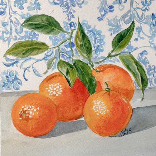 Oranges mini 1 di Irina Kurganskaya, Pittura in vendita su Singulart