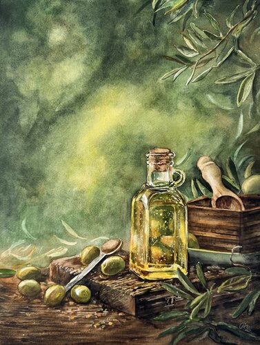 Whispers of the Olive Grove von Irina Kurganskaya, Malerei kaufen auf Singulart