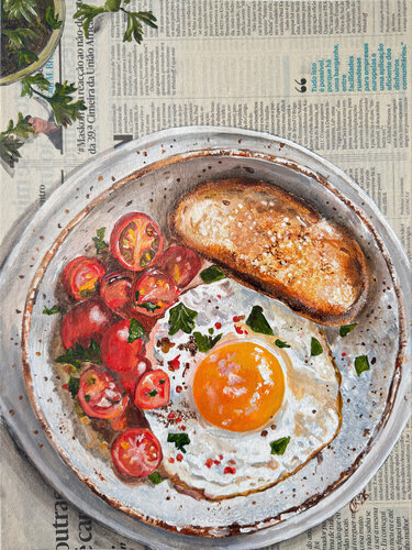 Morning Edition: Simple Pleasures von Irina Kurganskaya, Malerei kaufen auf Singulart