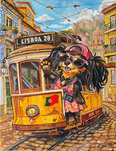 Tram 28 von Irina Kurganskaya, Malerei kaufen auf Singulart