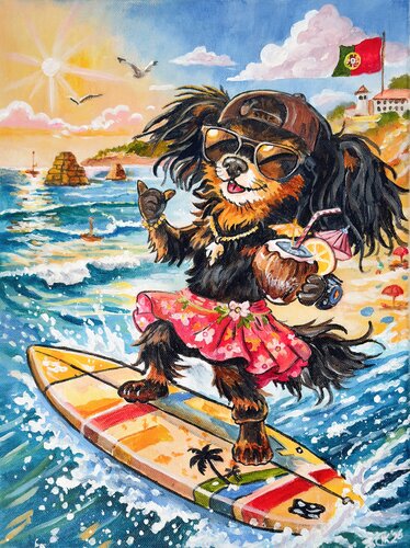 Surf Mood von Irina Kurganskaya, Malerei kaufen auf Singulart