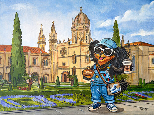 Bon from Lisbon: Sweet Morning van Irina Kurganskaya, Schilderij te koop op Singulart