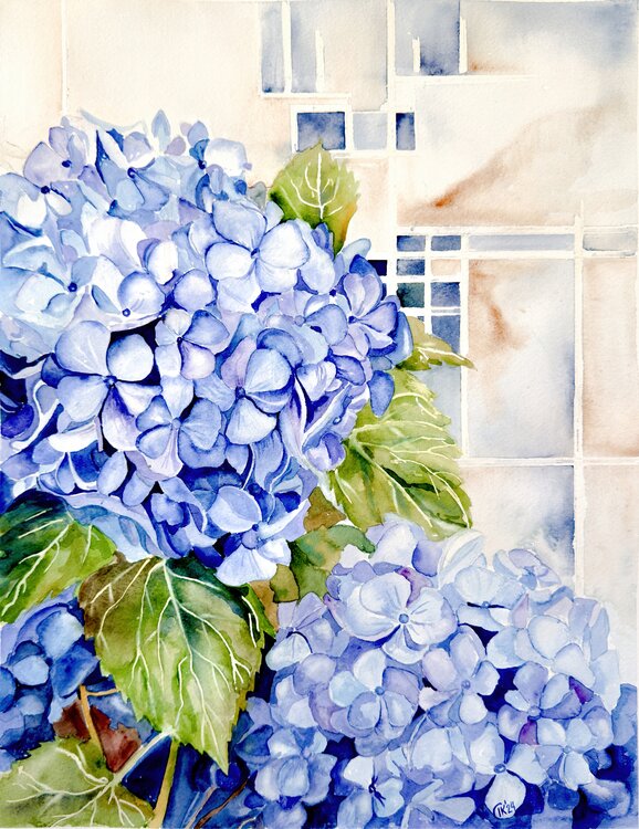 Blue Hydrangea Irina Kurganskaya