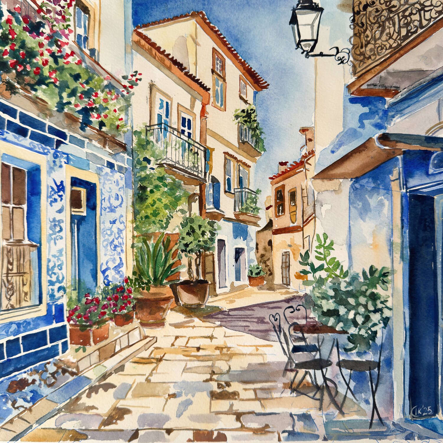 Hidden Corners of Lisbon 1 Irina Kurganskaya Originalgemälde zu verkaufen