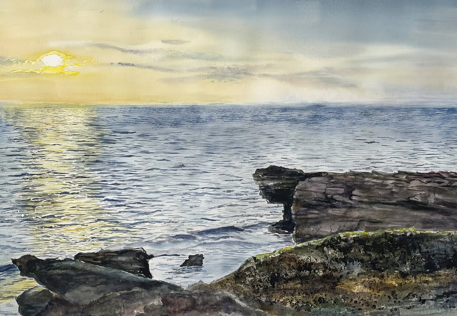 Yellow Sunset Irina Kurganskaya