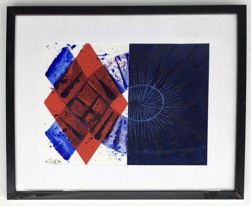 Colorful Lightning. 2 -   Fulmini Colorati 2 by Daniele Giusberti, Painting for Sale on Singulart