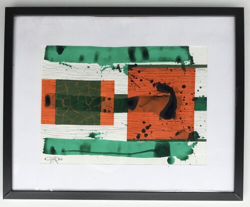 Colorful Lightning 5.  -  Fulmini Colorati 5 by Daniele Giusberti, Painting for Sale on Singulart