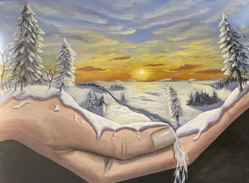 Seasons in our hand von Eleonor Dan, Malerei kaufen auf Singulart