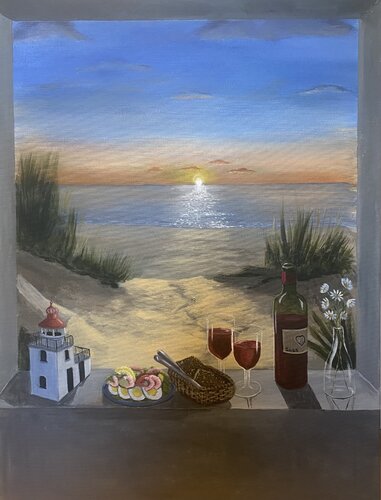 Danish summer night von Eleonor Dan, Malerei kaufen auf Singulart