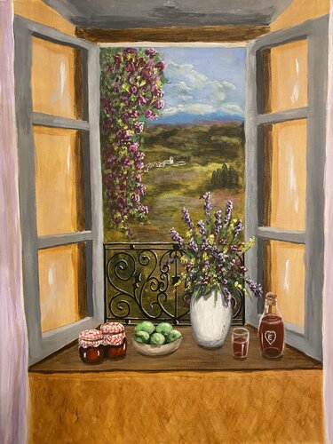 The french window von Eleonor Dan, Malerei kaufen auf Singulart