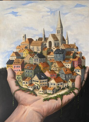 Holding heritage von Eleonor Dan, Malerei kaufen auf Singulart