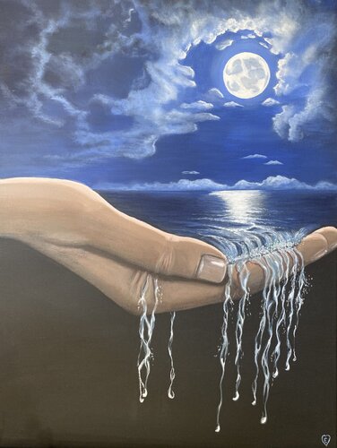 Moonlit offering by Eleonor Dan, Painting for Sale on Singulart