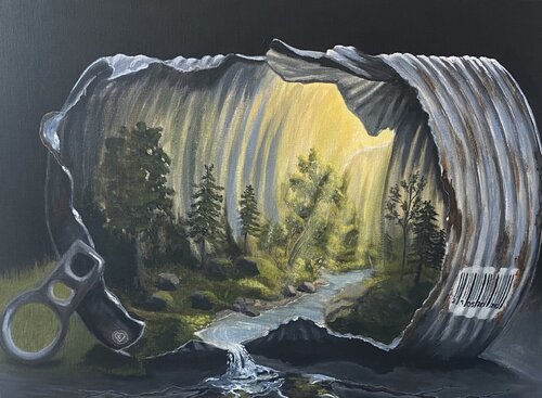 Containment van Eleonor Dan, Schilderij te koop op Singulart
