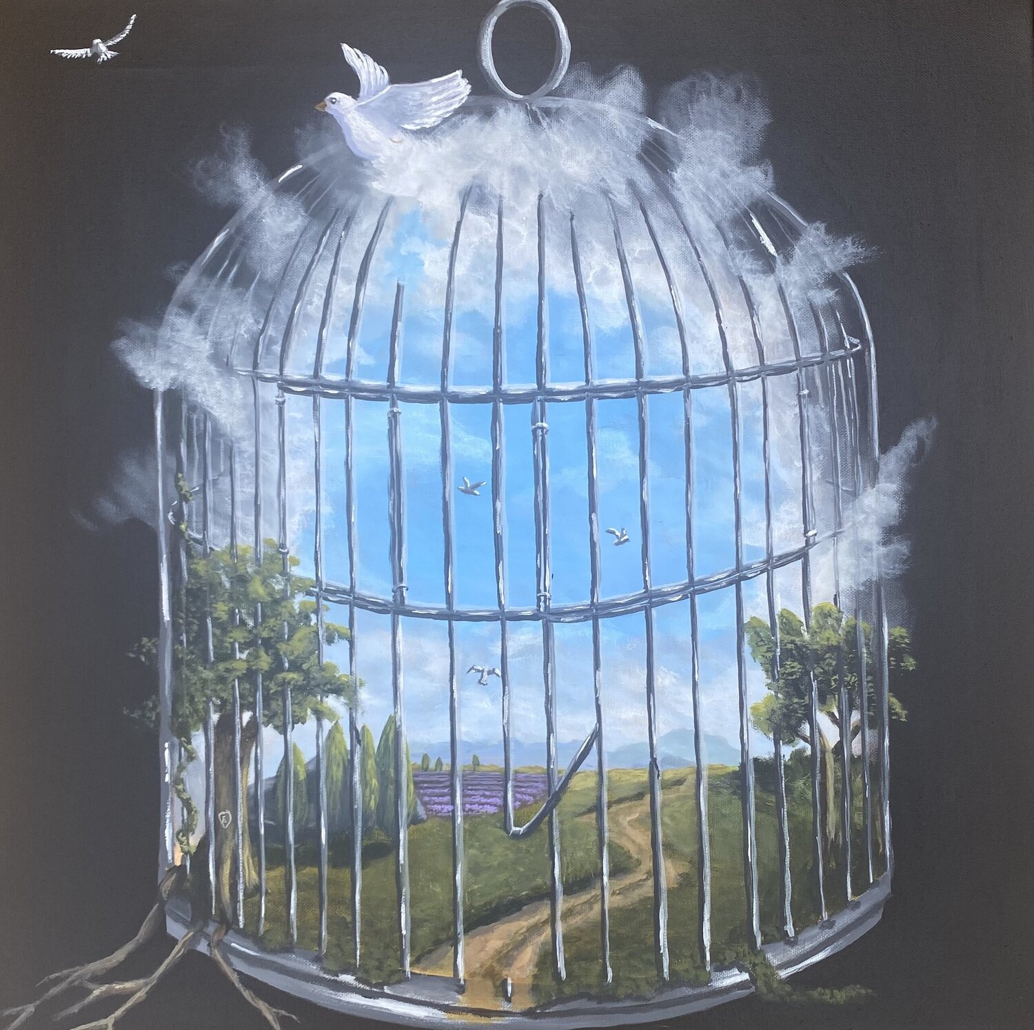 Breaking free Eleonor Dan Origineel schilderij te koop