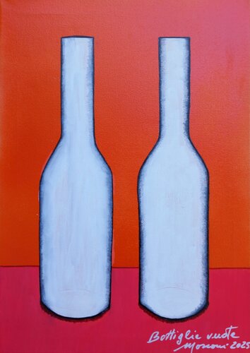 Bottiglie vuote by Romano Mosconi, 회화 for Sale on Singulart