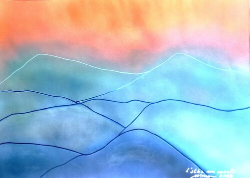 l'alba sui monti by Romano Mosconi, Painting for Sale on Singulart
