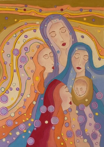 The blessings for a newborn von Gerard Ceulemans, Malerei kaufen auf Singulart